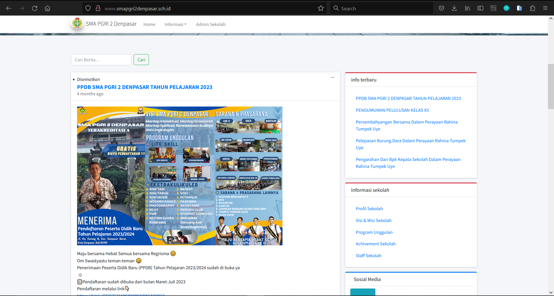 School Profile & Admission